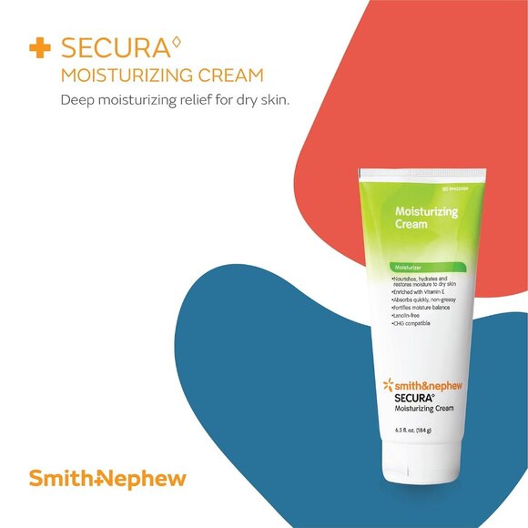 Smith&Nephew SECURA Moisturizing Cream Soothing Moisturizer I 30ml I Case of 10 - Picture 2 of 7